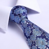 image:imageHISDERN Extra Long Ties for Men Classic Floral Tie and Pocket Square Elegant Silk Necktie Handkerchief Set Wedding PartyE8blue Floral