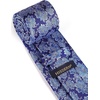 image:imageHISDERN Extra Long Ties for Men Classic Floral Tie and Pocket Square Elegant Silk Necktie Handkerchief Set Wedding PartyE8blue Floral