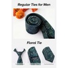 image:imageHISDERN Formal Floral Ties for Men and Pocket Square Set Mens Paisley Silk Tie for Wedding Party 34 x 59Paisley Teal