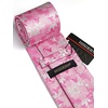 image:imageHISDERN Formal Floral Ties for Men and Pocket Square Set Mens Paisley Silk Tie for Wedding Party 34 x 59Pink Floral8