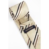 image:imageHISDERN Formal Floral Ties for Men and Pocket Square Set Mens Paisley Silk Tie for Wedding Party 34 x 59Stripe Champagne Brown