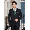 image:imageHISDERN Green Ties for Men Paisley Mens Tie Pocket Square Woven Classic Floral Tie Handkerchief Set Tuxedo Wedding Formal Necktie Emerald Forest Green