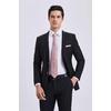 image:imageHISDERN Mens Floral Tie Regular amp Extra Long Necktie Set Wedding TiesPocket Square Pink