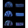 image:imageHISDERN Mens Ties Extra Long Tie and Pocket Square Set 63 Inch XL Tie Pack Collection Present Box Necktie Lot 3 PCSA5blue