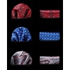 image:imageHISDERN Mens Ties Extra Long Tie and Pocket Square Set 63 Inch XL Tie Pack Collection Present Box Necktie Lot 3 PCSBblue  Red  Pink