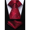 image:imageHISDERN Mens Ties Extra Long Tie and Pocket Square Set 63 Inch XL Tie Pack Collection Present Box Necktie Lot 3 PCSBblue  Red  Pink