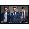 image:imageHISDERN Mens Ties Extra Long Tie and Pocket Square Set 63 Inch XL Tie Pack Collection Present Box Necktie Lot 3 PCSBlue Plaid  Houndstooth