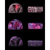image:imageHISDERN Mens Ties Extra Long Tie and Pocket Square Set 63 Inch XL Tie Pack Collection Present Box Necktie Lot 3 PCSBpurple  Burgundy  Pink
