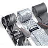 image:imageHISDERN Mens Ties Extra Long Tie and Pocket Square Set 63 Inch XL Tie Pack Collection Present Box Necktie Lot 3 PCSCsilver  Gray  Black