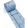 image:imageHISDERN Mens Ties Paisley Tie and Pocket Square Woven Classic Floral Mens Necktie Handkerchief Set for Wedding PartyA12blue