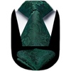 image:imageHISDERN Mens Ties Paisley Tie and Pocket Square Woven Classic Floral Mens Necktie Handkerchief Set for Wedding PartyA12dark Green