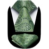image:imageHISDERN Mens Ties Paisley Tie and Pocket Square Woven Classic Floral Mens Necktie Handkerchief Set for Wedding PartyA16dark Green