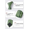 image:imageHISDERN Mens Ties Paisley Tie and Pocket Square Woven Classic Floral Mens Necktie Handkerchief Set for Wedding PartyA16dark Green