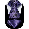 image:imageHISDERN Mens Ties Paisley Tie and Pocket Square Woven Classic Floral Mens Necktie Handkerchief Set for Wedding PartyA3dark Purple