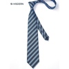 image:imageHISDERN Mens Ties Paisley Tie and Pocket Square Woven Classic Floral Mens Necktie Handkerchief Set for Wedding PartyB21dark Blue Stripe