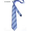 image:imageHISDERN Mens Ties Paisley Tie and Pocket Square Woven Classic Floral Mens Necktie Handkerchief Set for Wedding PartyB2blue Stripe