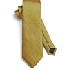 image:imageHISDERN Mens Ties Plaid Tie and Pocket Square Set Men Oxford Business Casual Formal Collared Shirt