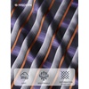 image:imageHISDERN Mens Ties Silk Striped Plaid Tie and Pocket Square Set Classic Necktie with Handkerchief Cufflinks for PartyBblack  Purple