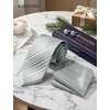 image:imageHISDERN Mens Ties Silk Striped Plaid Tie and Pocket Square Set Classic Necktie with Handkerchief Cufflinks for PartyGrey White