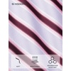 image:imageHISDERN Mens Ties Silk Striped Plaid Tie and Pocket Square Set Classic Necktie with Handkerchief Cufflinks for PartyLavender  Red  Pink