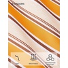 image:imageHISDERN Mens Ties Silk Striped Plaid Tie and Pocket Square Set Classic Necktie with Handkerchief Cufflinks for PartyOrange