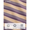 image:imageHISDERN Mens Ties Silk Striped Plaid Tie and Pocket Square Set Classic Necktie with Handkerchief Cufflinks for PartyPpurple  Beige