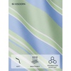 image:imageHISDERN Mens Ties Silk Striped Plaid Tie and Pocket Square Set Classic Necktie with Handkerchief Cufflinks for PartySage Green  Blue