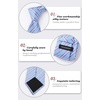 image:imageHISDERN Mens Ties Stripe Plaid Tie with Pocket Square Set Classic Woven Silk Necktie Handkerchief for Men Formal BusinessB03blue  Purple