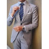 image:imageHISDERN Mens Ties Stripe Plaid Tie with Pocket Square Set Classic Woven Silk Necktie Handkerchief for Men Formal BusinessC02 Navy Blue
