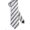 image:imageHISDERN Mens Ties Stripe Plaid Tie with Pocket Square Set Classic Woven Silk Necktie Handkerchief for Men Formal BusinessD01 White  Black