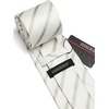 image:imageHISDERN Mens Ties Stripe Plaid Tie with Pocket Square Set Classic Woven Silk Necktie Handkerchief for Men Formal BusinessD02 Silve  White
