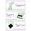 image:imageHISDERN Mens Ties Stripe Plaid Tie with Pocket Square Set Classic Woven Silk Necktie Handkerchief for Men Formal BusinessE01 Sage Green