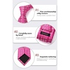 image:imageHISDERN Mens Ties Stripe Plaid Tie with Pocket Square Set Classic Woven Silk Necktie Handkerchief for Men Formal BusinessF02 Pink