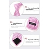 image:imageHISDERN Mens Ties Stripe Plaid Tie with Pocket Square Set Classic Woven Silk Necktie Handkerchief for Men Formal BusinessF03pink