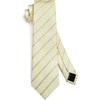 image:imageHISDERN Mens Ties Stripe Plaid Tie with Pocket Square Set Classic Woven Silk Necktie Handkerchief for Men Formal BusinessGold  Champagne