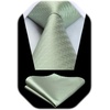 image:imageHISDERN Sage Ties for Men Green Tie Wedding Business Formal