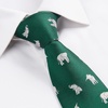 image:imageHISDERN Ties for Men Classic Animal Tie and Pocket Square Set Jacquard Woven Silk Neckties Handkerchief Wedding Party05green Elephant