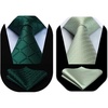 image:imageHISDERN Green Ties for Men Wedding Business Formal