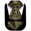 image:imageHISDERN Mens Ties Paisley Tie and Pocket Square Woven Classic Floral Mens Necktie Handkerchief Set for Wedding PartyA1gold