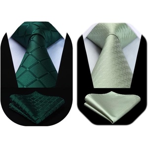 image:imageHISDERN Green Ties for Men Wedding Business Formal