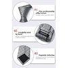 image:imageHISDERN Plaid Checkered Tie Handkerchief Woven Classic Formal Mens Necktie amp Pocket Square SetA4grey