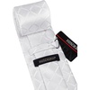 image:imageHISDERN Plaid Checkered Tie Handkerchief Woven Classic Formal Mens Necktie amp Pocket Square SetA5white