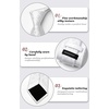 image:imageHISDERN Plaid Checkered Tie Handkerchief Woven Classic Formal Mens Necktie amp Pocket Square SetA5white