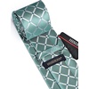 image:imageHISDERN Plaid Checkered Tie Handkerchief Woven Classic Formal Mens Necktie amp Pocket Square SetA8green Mint