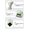 image:imageHISDERN Plaid Checkered Tie Handkerchief Woven Classic Formal Mens Necktie amp Pocket Square SetA8green Sage