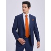 image:imageHISDERN Plaid Checkered Tie Handkerchief Woven Classic Formal Mens Necktie amp Pocket Square SetA9orange
