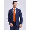 image:imageHISDERN Plaid Checkered Tie Handkerchief Woven Classic Formal Mens Necktie amp Pocket Square SetA9orange