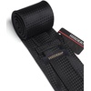 image:imageHISDERN Plaid Checkered Tie Handkerchief Woven Classic Formal Mens Necktie amp Pocket Square SetBblack