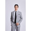 image:imageHISDERN Plaid Checkered Tie Handkerchief Woven Classic Formal Mens Necktie amp Pocket Square SetBblack