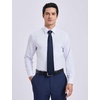 image:imageHISDERN Plaid Checkered Tie Handkerchief Woven Classic Formal Mens Necktie amp Pocket Square SetBnavy Blue